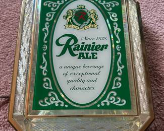 1984 Rainier Ale Light Up Beer Sign - 11" x 14"