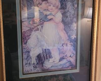 Framed Print "Over the Garden Wall" by Frederick Morgan