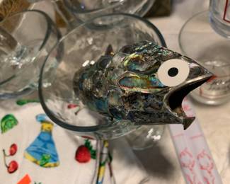 1970 Mexico Whimsical Abalone Articulated Fish Bottle Opener
