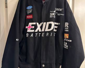 Circa 1990's Exide Batteries Nascar Racing Jacket