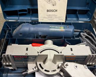 Bosch Fine Cut Saw – 1640VS, Miter Table – FS2000 in Case