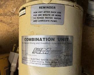 Whip Mix Combination Unit for Vacuum Mixing and Investing - Model D