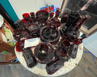 Avon cape cod ruby red HUGE collection 