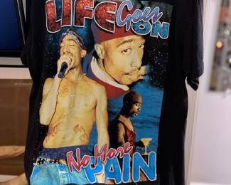 Original vintage 2pac t shirt rapper clothing 