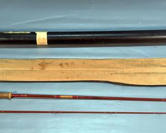 Grizzly Fenwick Model FL842 7' Fiberglass Fly Rod, Marked "Dick Ristow". In Sock And Rod Case