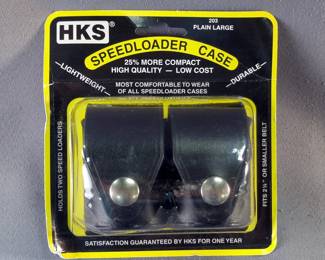 HKS Leather Dual Speed Loader Cases, Qty 2, In Packges