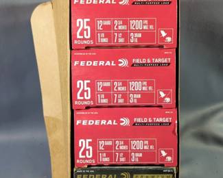 Federal 12 ga Ammo, Approx 100 Rds