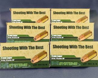 IMI Systems 9mm Luger Ammo, Approx 300 Rds