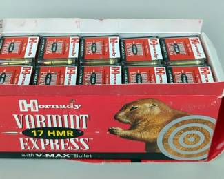 Hornady Varmint Express 17 HMR Ammo, Approx 500 Rds