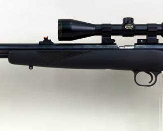 Knight LK-II .50 Cal Black Powder Rifle SN# 014818, Scheels Hunter Series 3.5-10x42mm Fog Proof/Waterproof Scope, Fiber Optic Sights