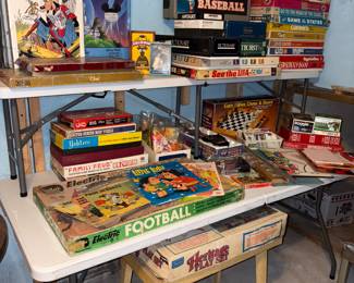 Card games, posters, board games