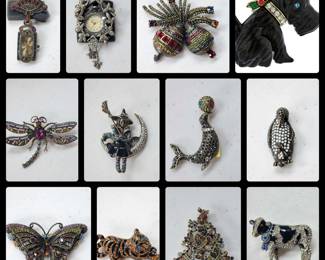 Heidi Daus pins / brooches
These are NOT cheap brooches by any means. We won’t be giving out pricing but be aware they start at $30 to $160.
⭐️ ⭐️ We will limit number of people in jewelry area and require payment on these items in room ⭐️ ⭐️