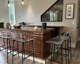 Room & Board acrylic barstools