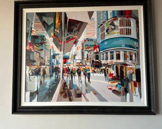 Josef Kote, c. 2010 original Acrylic on canvas “ I Call it Magic, Times Square NYC”
48” x 60”