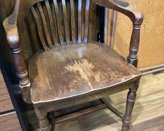 Antique desk chair