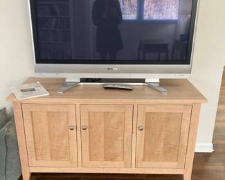 Large TV and media cabinet