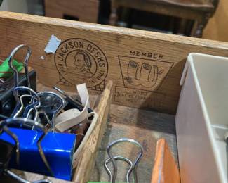 Inside of desk drawer