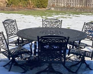 Out door table with chairs