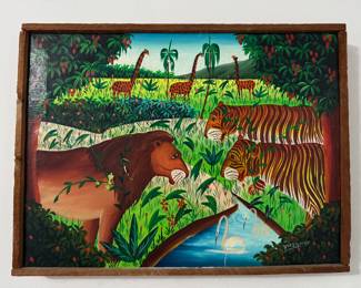 Haitian Painting by Yves Gaurin