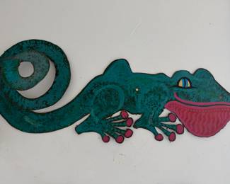 Metal Lizard Wall Art