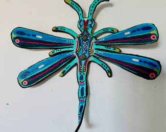 Metal Painted Dragonfly