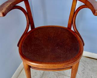 Antique Chair with Carved Seat