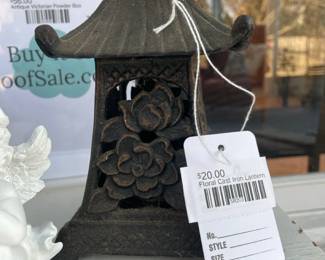 Floral Cast Iron Lantern