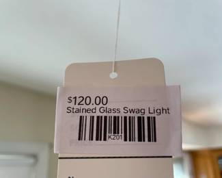 Stained Glass Swag Light