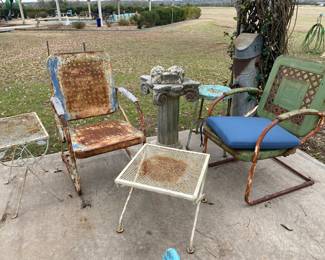 Vintage Lawn Chairs, tables & more