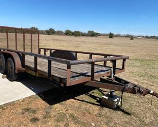 16’ Lowboy Trailer Double Axle w/ Ramp
