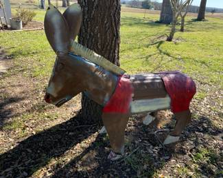 Metal Yard Art Donkey