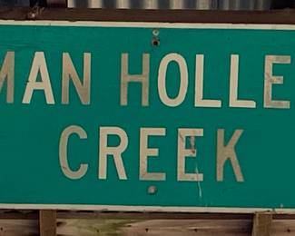 Vintage Woman Hollering Creek Sign
