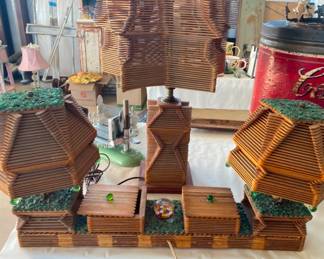 Tramp Art Popsicles Art Lamps