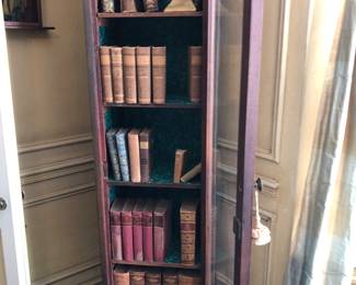 Antique leather bound books