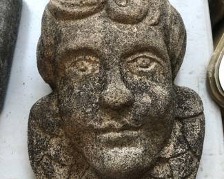 Concrete garden angel