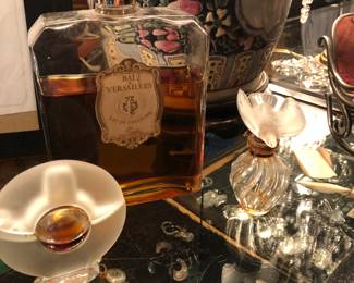 Large vintage French perfume bottle