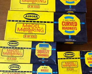 Aurora slot car tracks MIB