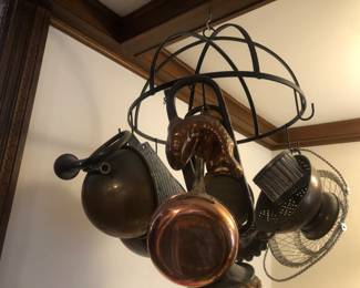 Antique French copper; kitchenwares