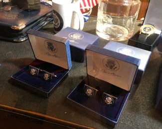 Barak Obama Presidential memorabilia; cufflinks; watch and more