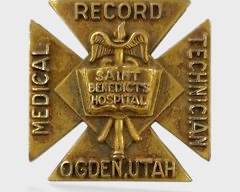 Fine 10K Yellow Gold Saint Benedicts Hospital Pin
