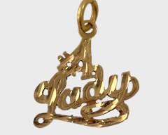 Fine 14K Yellow Gold 1st Lady Pendant
