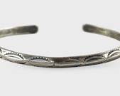 Navajo Stampwork Silver Cuff