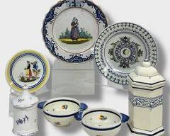 Wonderful French Henriot Quimper Hand Painted Glazed Plates, Bowls, and Assorted French Jars w/Covers Lot
