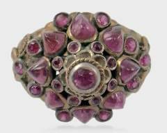 Fine Gold Ruby Princess Statement Ring Size 5.5
