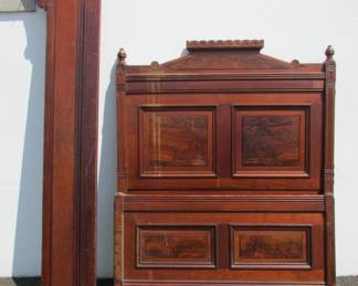 Victorian Rosewood and Mahogany 3/4 Bed