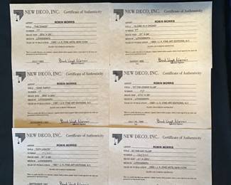 Robin Morris COA's