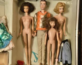 Barbie American Girl,Midge (2) Ken & Skipper