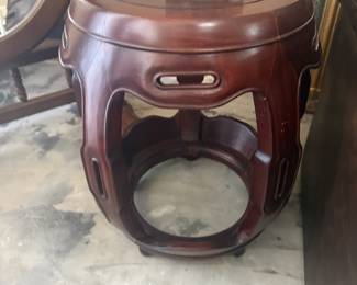 Vintage Chinese Rosewood Garden Seat