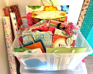Gift sacks and wrapping paper