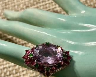 Amethyst and sterling 
